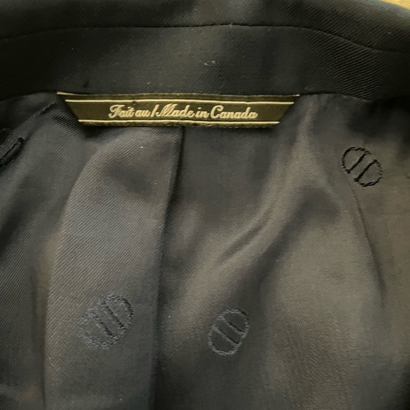 David Donahue Luxury Super 150's Wool Ryan Suit Jacket in Navy Size 46 R - Picture 5 of 10